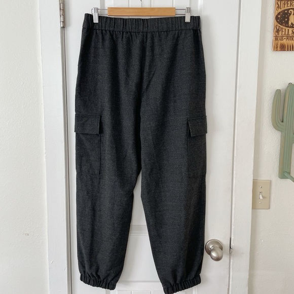 size 10 A New Day Women's High-Rise Ankle Jogger Pants Gray Plaid - Picture 7 of 7